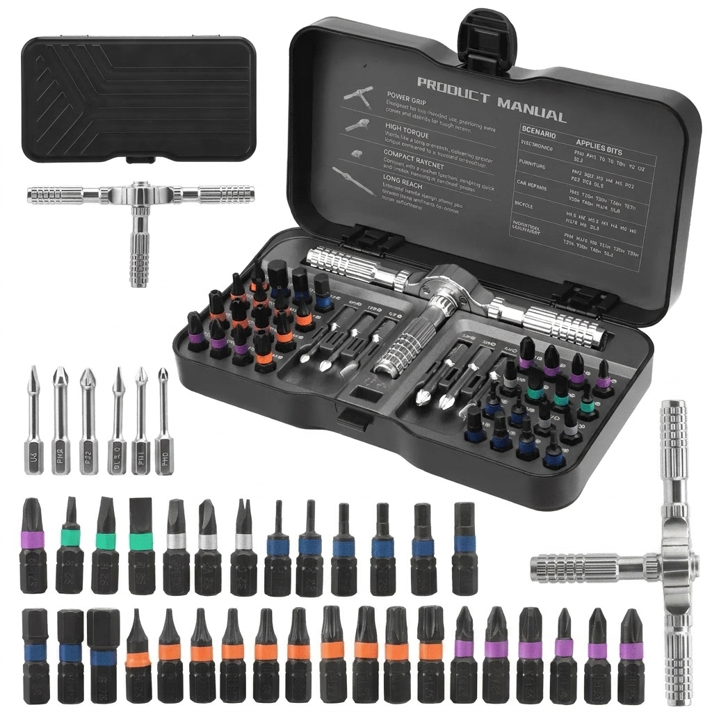 40-in-1 precision screwdriver set magnetic tool kit